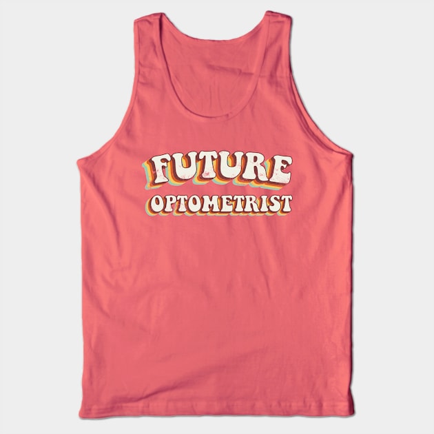 Future Optometrist - Groovy Retro 70s Style Tank Top by LuneFolk